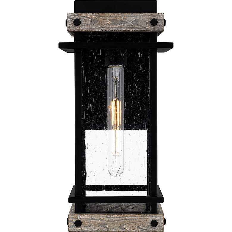 Image 5 Strader 1-Light Matte Black Outdoor Wall Lantern more views