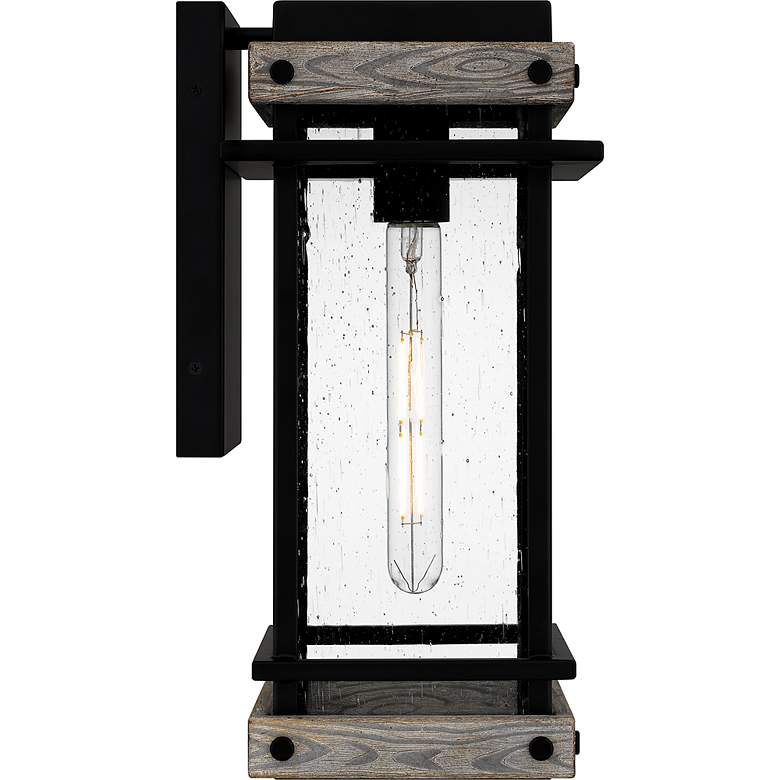 Image 6 Strader 1-Light Matte Black Outdoor Wall Lantern more views