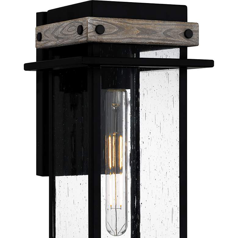Image 7 Strader 1-Light Matte Black Outdoor Wall Lantern more views
