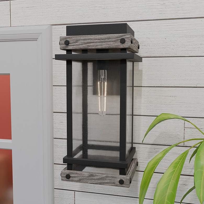 Image 1 Strader 1-Light Matte Black Outdoor Wall Lantern