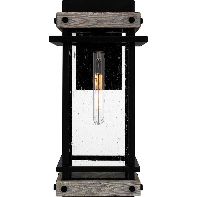 Image 5 Strader 1-Light Matte Black Outdoor Wall Lantern more views