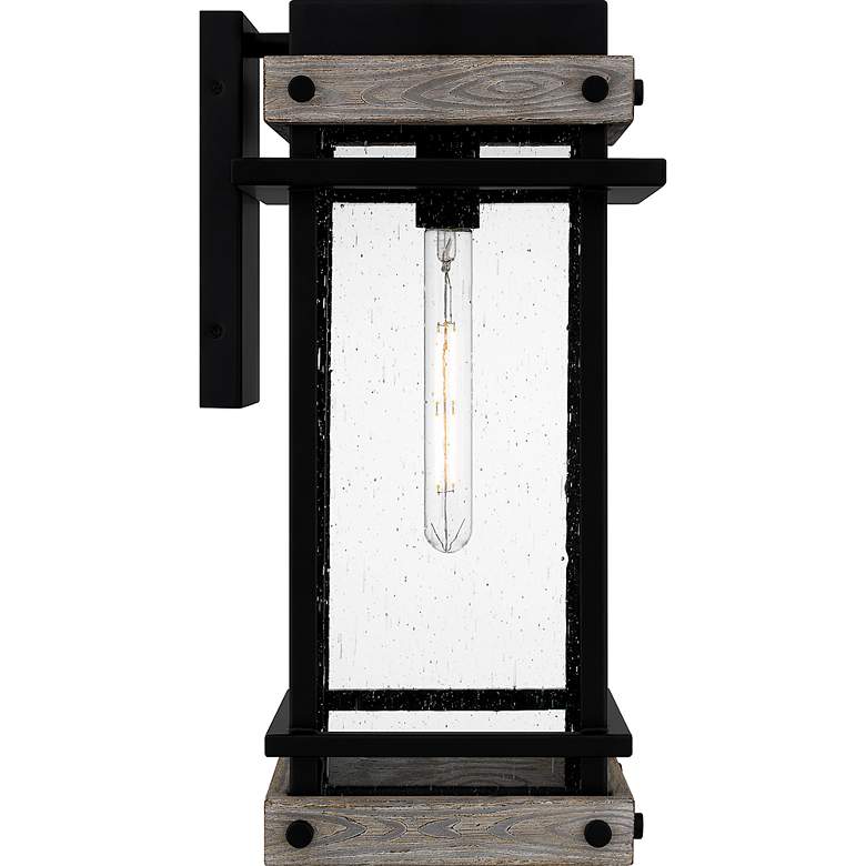 Image 6 Strader 1-Light Matte Black Outdoor Wall Lantern more views