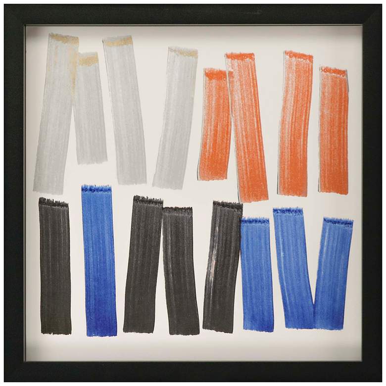 Image 1 Straighted 27" Square Framed Shadow Box Giclee Wall Art