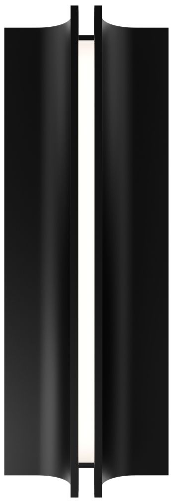 Image 3 Strait 16"H x 6"W 1-Light Outdoor Wall Light in Black more views