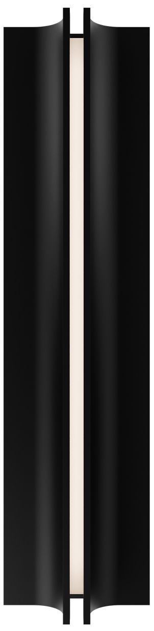 Image 3 Strait 22"H x 6"W 1-Light Outdoor Wall Light in Black more views