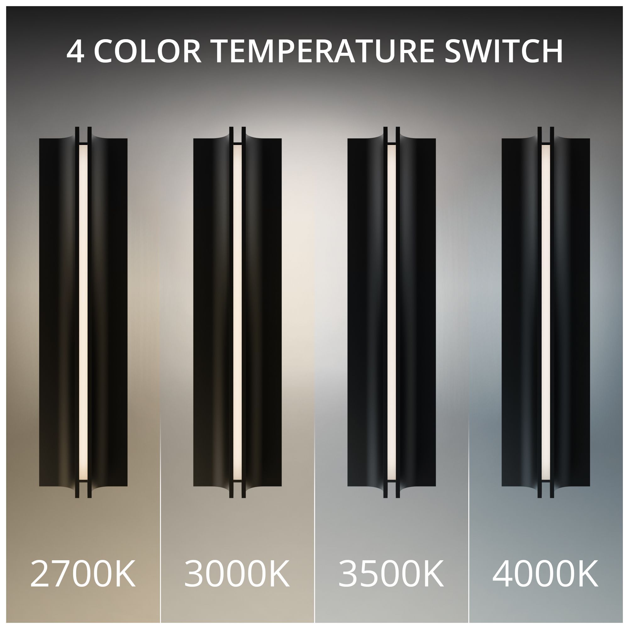 Image 4 Strait 22"H x 6"W 1-Light Outdoor Wall Light in Black more views