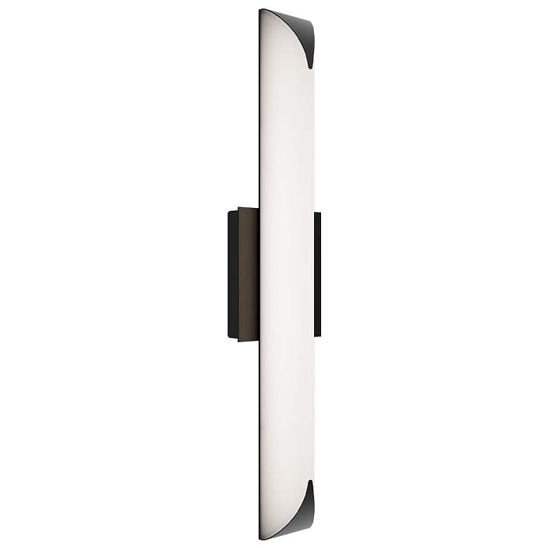 Image 1 Straitaway 2.75"H x 24"W 1-Light Bath Vanity & Wall Light in Black