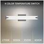 2_Straitaway 2.75"H x 24"W 1-Light Bath Vanity & Wall Light in Brushed Nickel more views