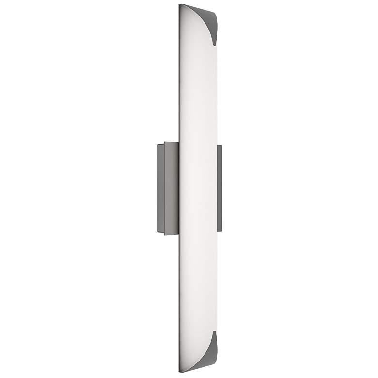 Image 1 Straitaway 2.75"H x 24"W 1-Light Bath Vanity & Wall Light in Brushed Nickel