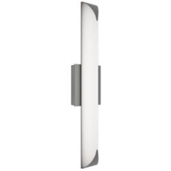 Straitaway 2.75"H x 24"W 1-Light Bath Vanity & Wall Light in Brushed Nickel