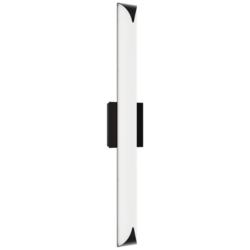 Straitaway 2.75"H x 32"W 1-Light Bath Vanity & Wall Light in Black