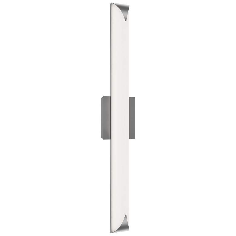 Image 1 Straitaway 2.75"H x 32"W 1-Light Bath Vanity & Wall Light in Brushed Nickel