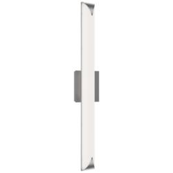 Straitaway 2.75"H x 32"W 1-Light Bath Vanity & Wall Light in Brushed Nickel