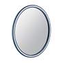 2_Straits Bright Blue 42" Oversized Round Wall Mirror more views
