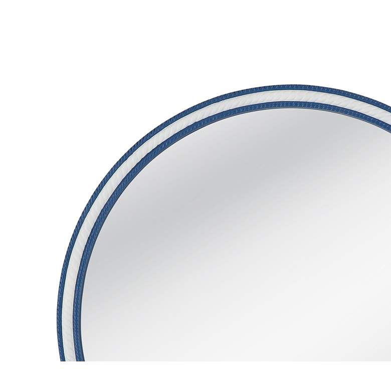 Image 5 Straits Bright Blue 42" Oversized Round Wall Mirror more views