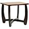 Straitwoode Cherry and Dark Brown Modern End Table
