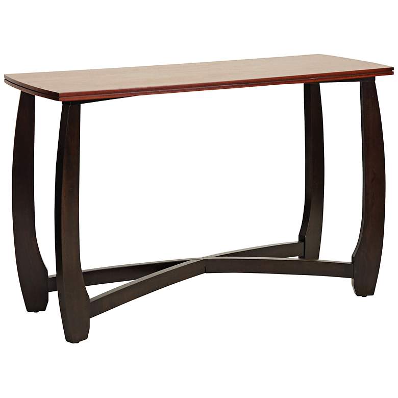 Image 1 Straitwoode Cherry and Dark Brown Modern Sofa Table