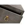 5_Strand 35" Wide Gray Faux Shagreen 3-Drawer Nightstands Seet of 2 more views