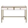 2_Strand Shagreen Desk, Pearl Shagreen, Brushed Gold more views