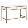 6_Strand Shagreen Desk, Pearl Shagreen, Brushed Gold more views