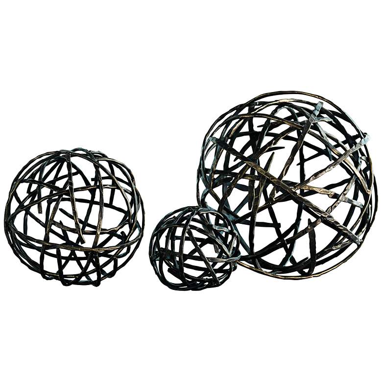 Image 1 Strap Black Bronze Small Decorative Sphere