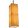 Strata 12" Wide Dark Iron and Tea Stained Pendant 0-10V LED