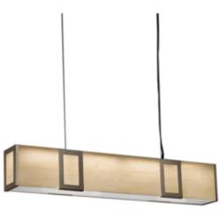 Strata 24&quot; Bronze Age and Caramel Onyx LED Linear Suspension