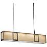 Strata 36" Bronze Age and Caramel Onyx LED Linear Suspension