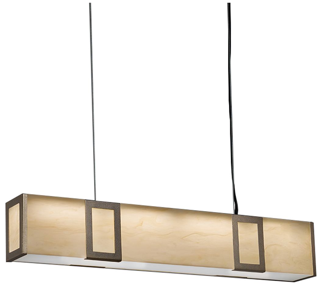 Strata 36" Long Bronze Age|Caramel Onyx Linear Suspension 0-10V LED