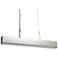 Strata 36" Satin Pewter Opal Acrylic LED Linear Suspension