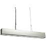Strata 36" Satin Pewter Opal Acrylic Linear Suspension LED
