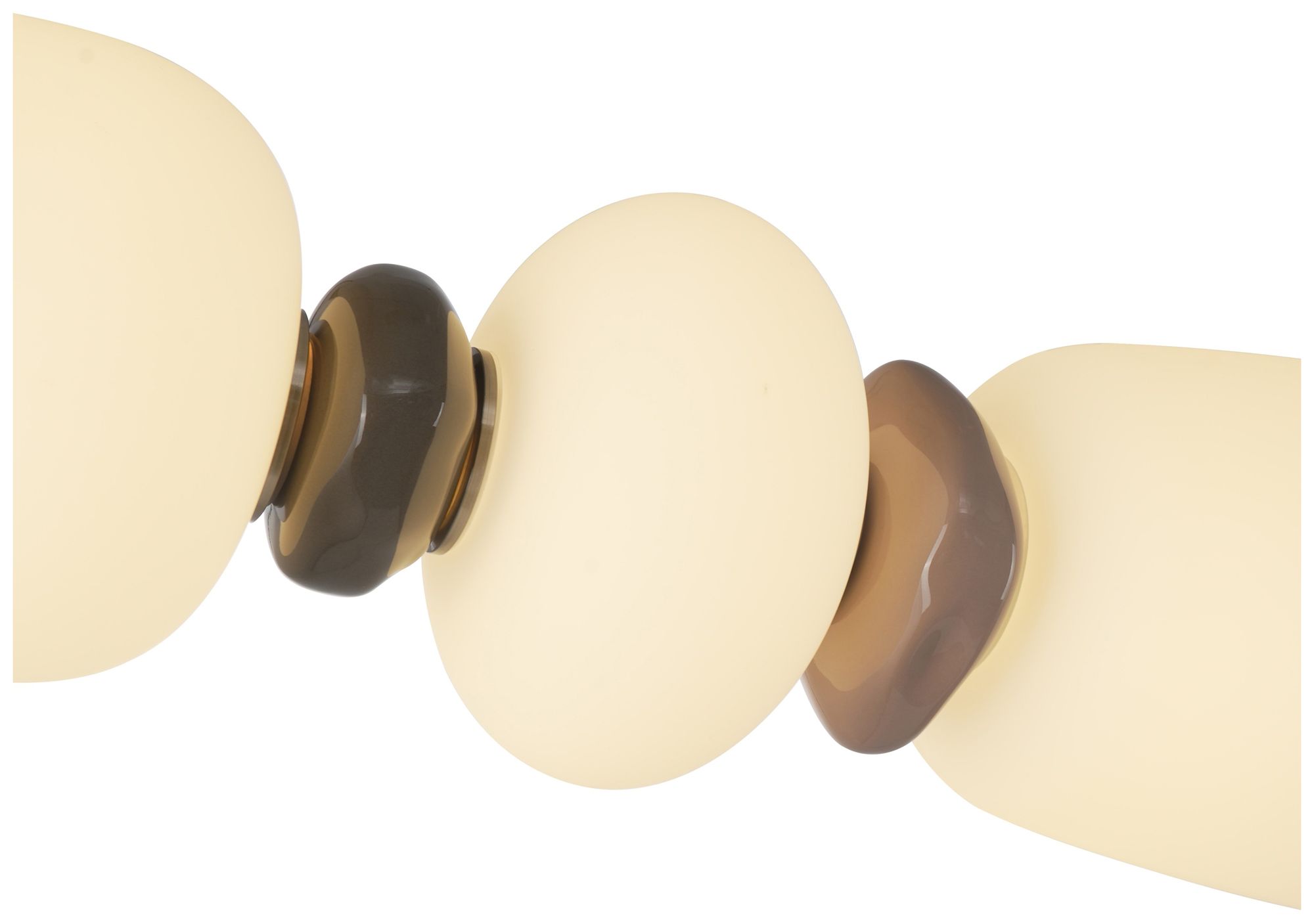 Image 5 Strata 40.5" Wide Satin Nickel Pendant more views