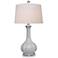 Strata Light Gray Porcelain Table Lamp