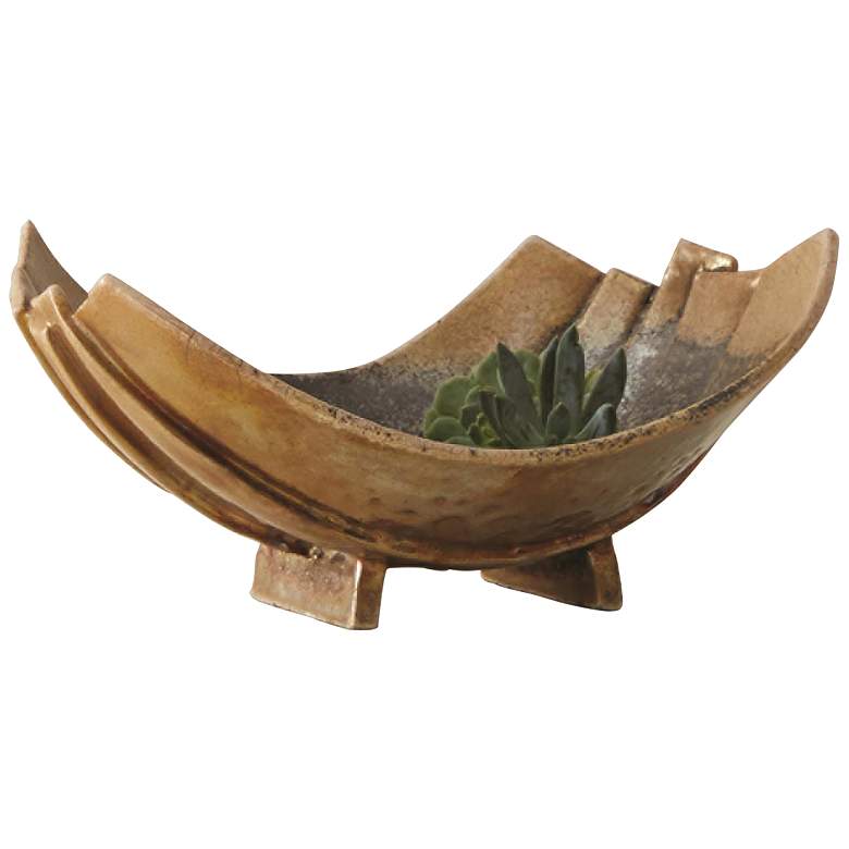 Image 1 Strata Raku Ware Decorative Bowl