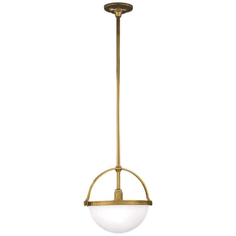 Image 1 Stratford 1 Light Pendant Aged Brass