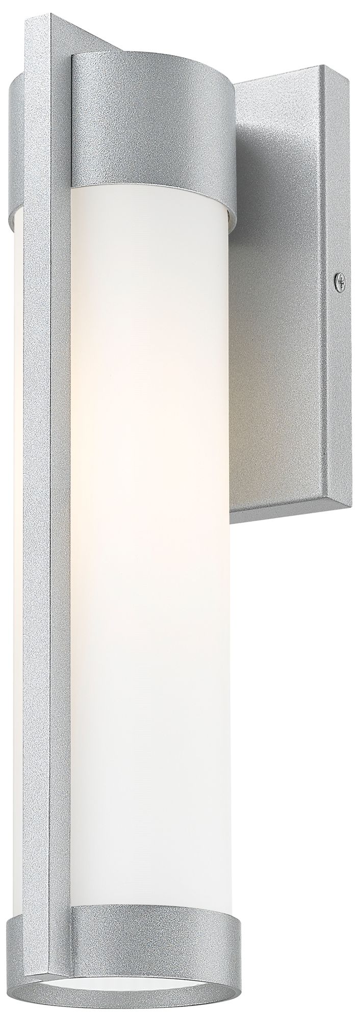 Stratford 13" Silver Coastal Outdoor Sconce With White Glass