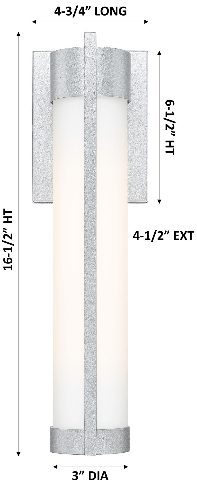 Image 4 Stratford 16" Silver Coastal Outdoor Sconce With Striped White Glass more views