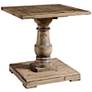 Stratford 26" Wide Reclaimed Fir Wood Pedestal End Table