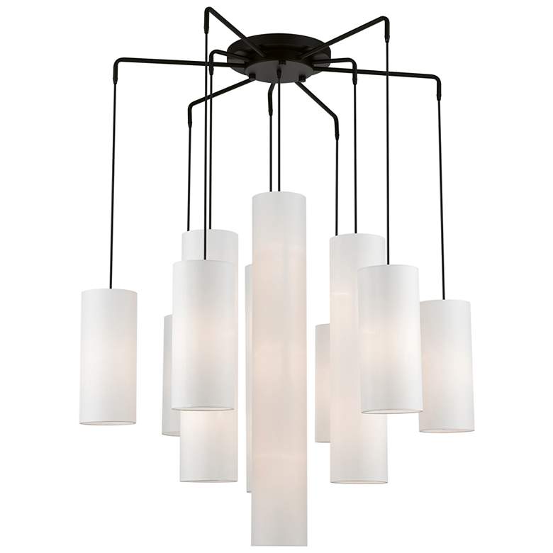 Image 1 Strathmore 15 Light Black Foyer Chandelier