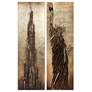 1_Stratified & Liberty 72" High 2-Piece Wall Sculpture Set