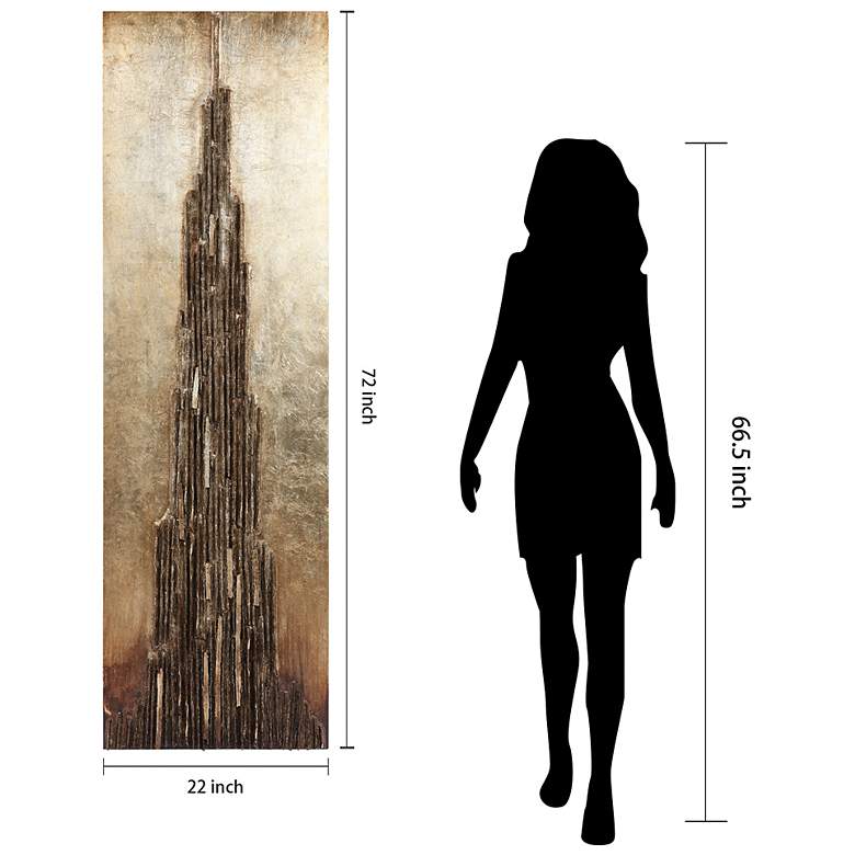 Image 7 Stratified & Liberty 72" High 2-Piece Wall Sculpture Set more views