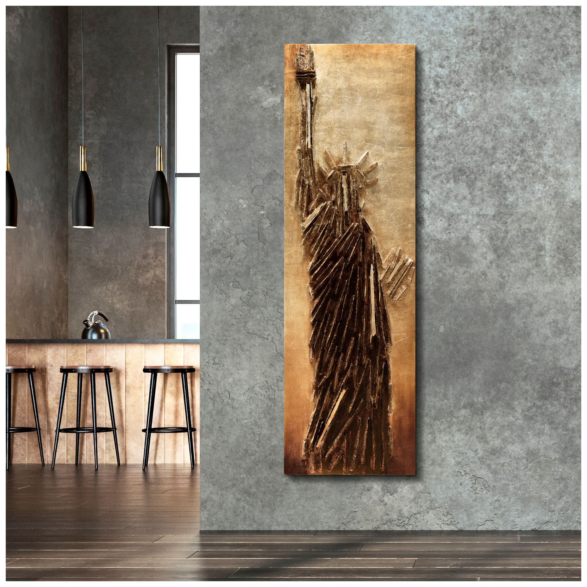 Stratified &amp; Liberty 72" High 2-Piece Wall Sculpture Set