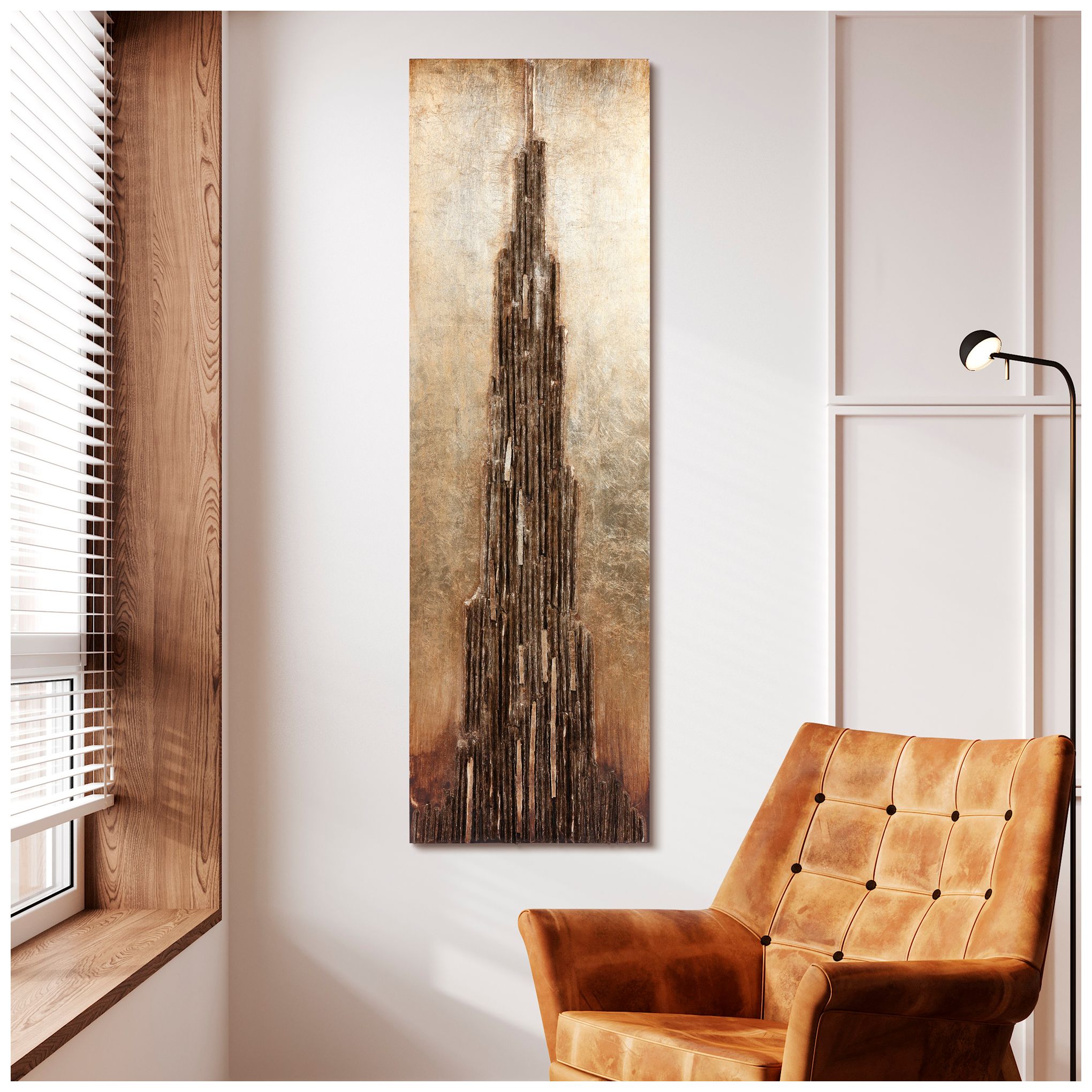 Stratified &amp; Liberty 72" High 2-Piece Wall Sculpture Set