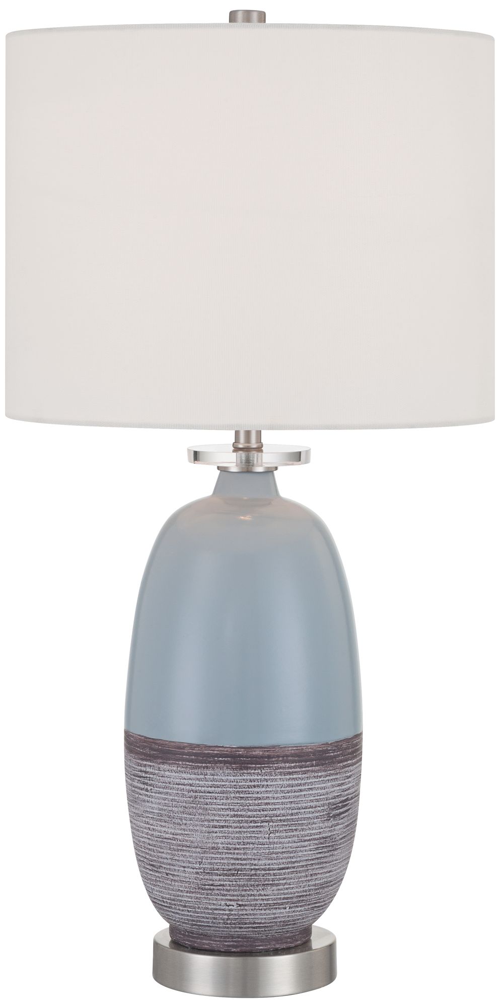 Image 3 Stratos 26 1/4" High Blue Cloud Ceramic Table Lamp
