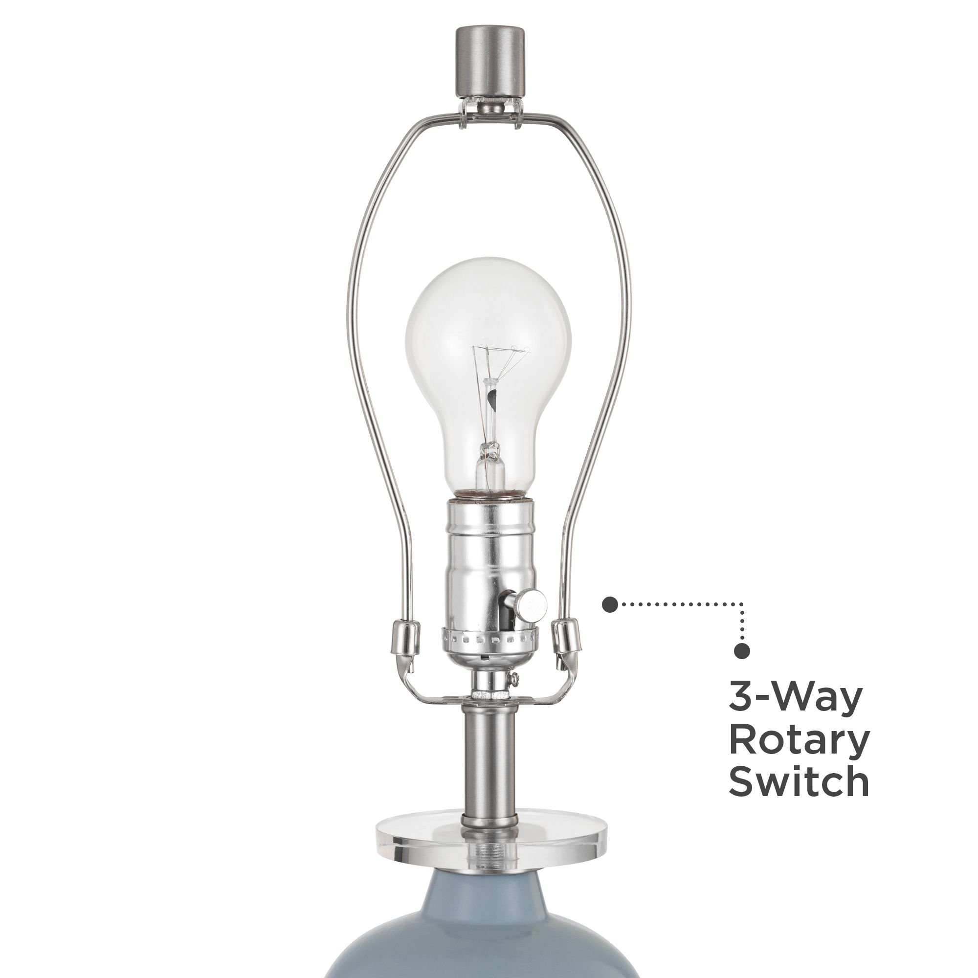 Image 4 Stratos 26 1/4"H Blue Cloud Ceramic Table Lamp Set of 2 with Dimmer more views