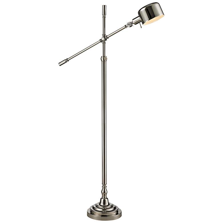 Image 1 Stratsburg Polished Nickel Adjustable Floor Lamp