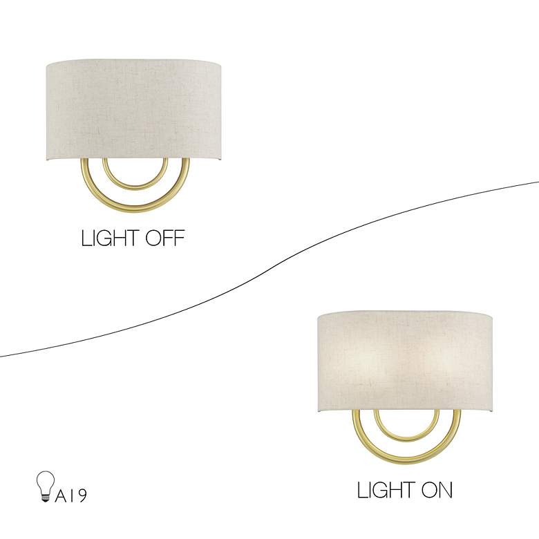 Image 7 Stratton 11" High Soft Gold Wall Sconce more views