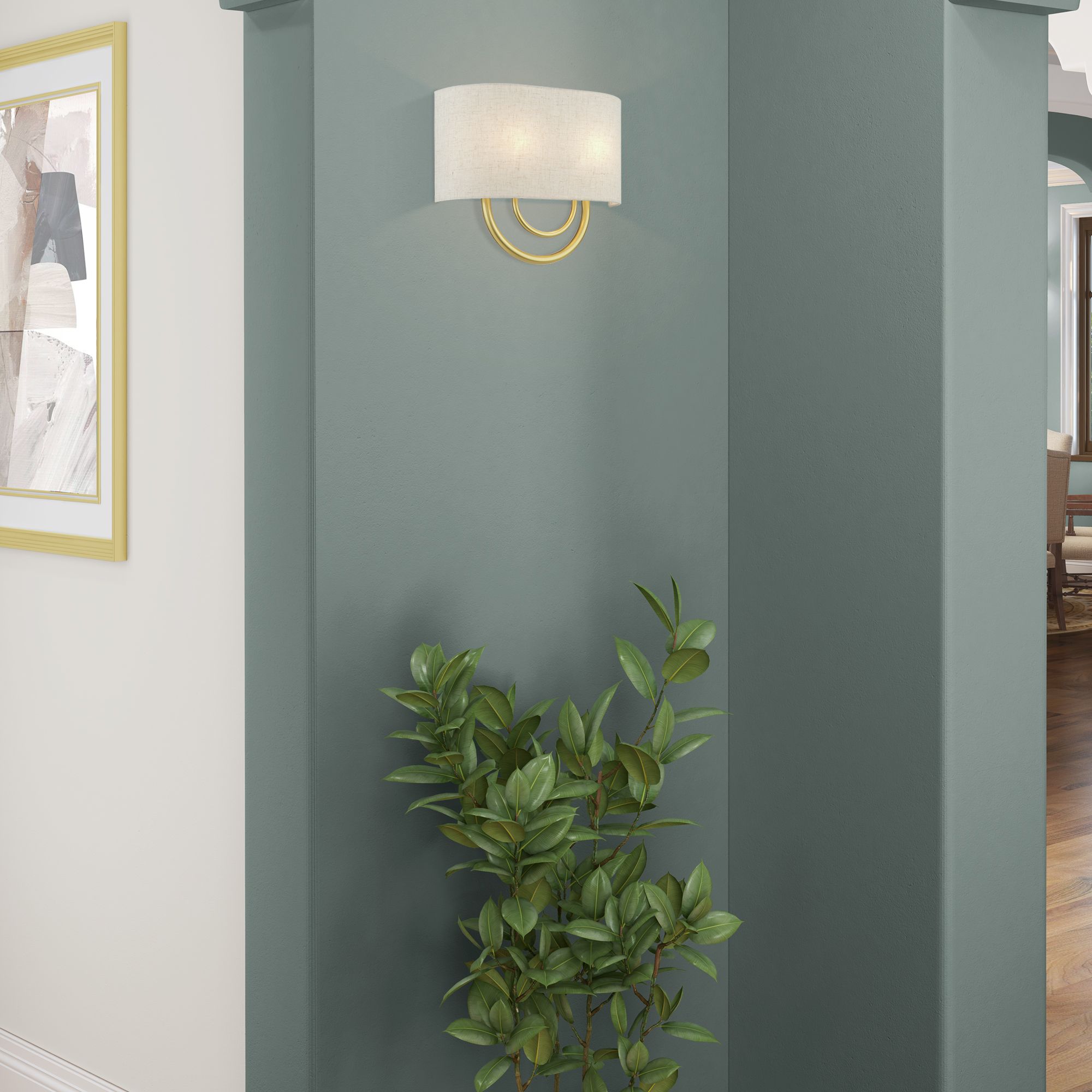 Stratton 11" High Soft Gold Wall Sconce