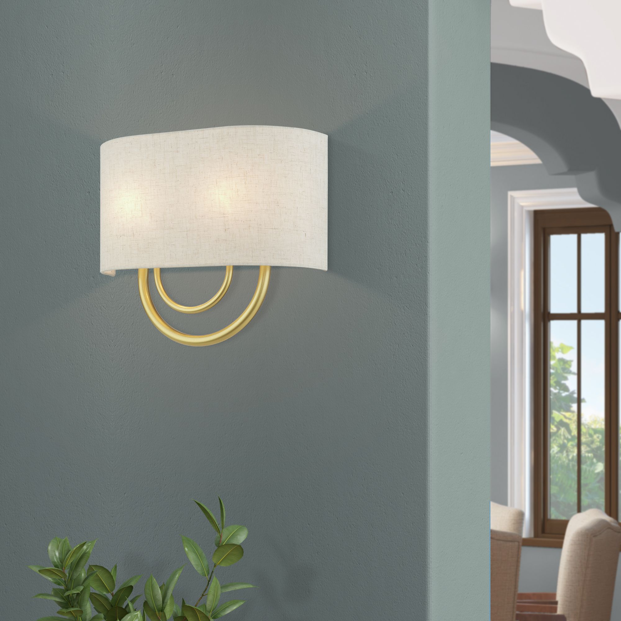 Stratton 11" High Soft Gold Wall Sconce