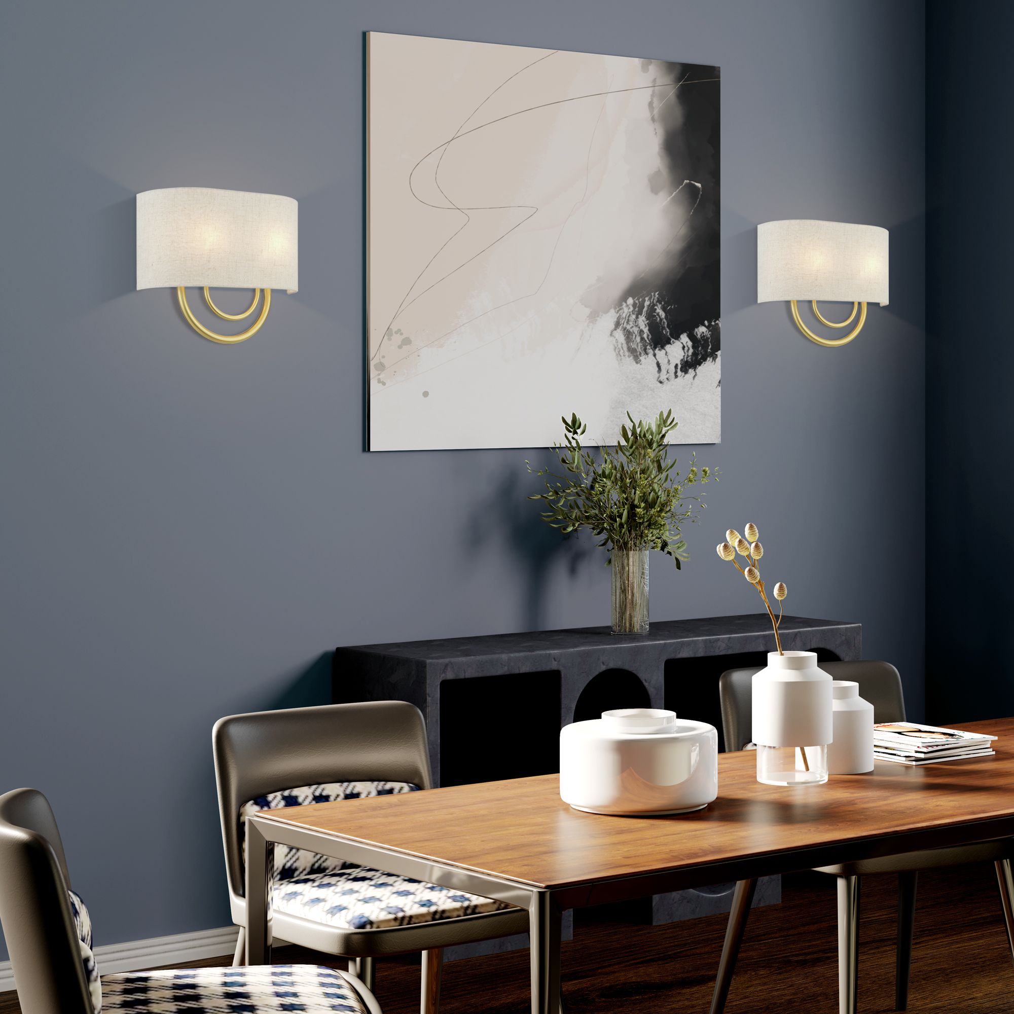 Stratton 11" High Soft Gold Wall Sconce